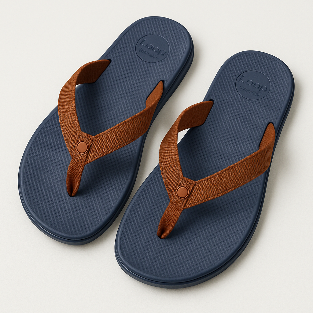 Loop Motion Dark Brown flip-flop